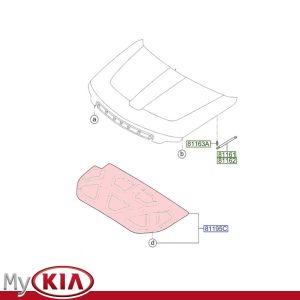 عایق در موتور (811242J000)